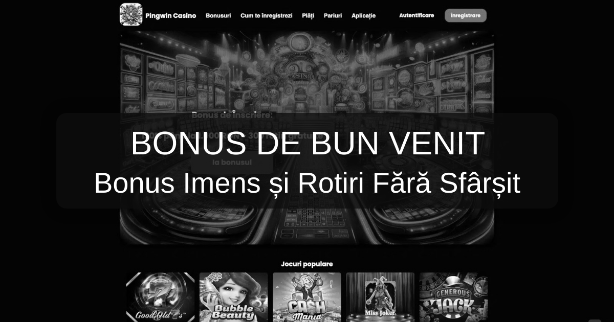 Pingwin Casino welcome bonus